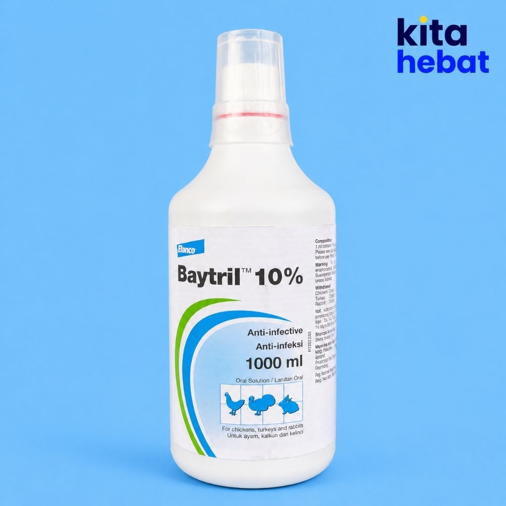 BAYTRIL 10% kemasan 1 Liter