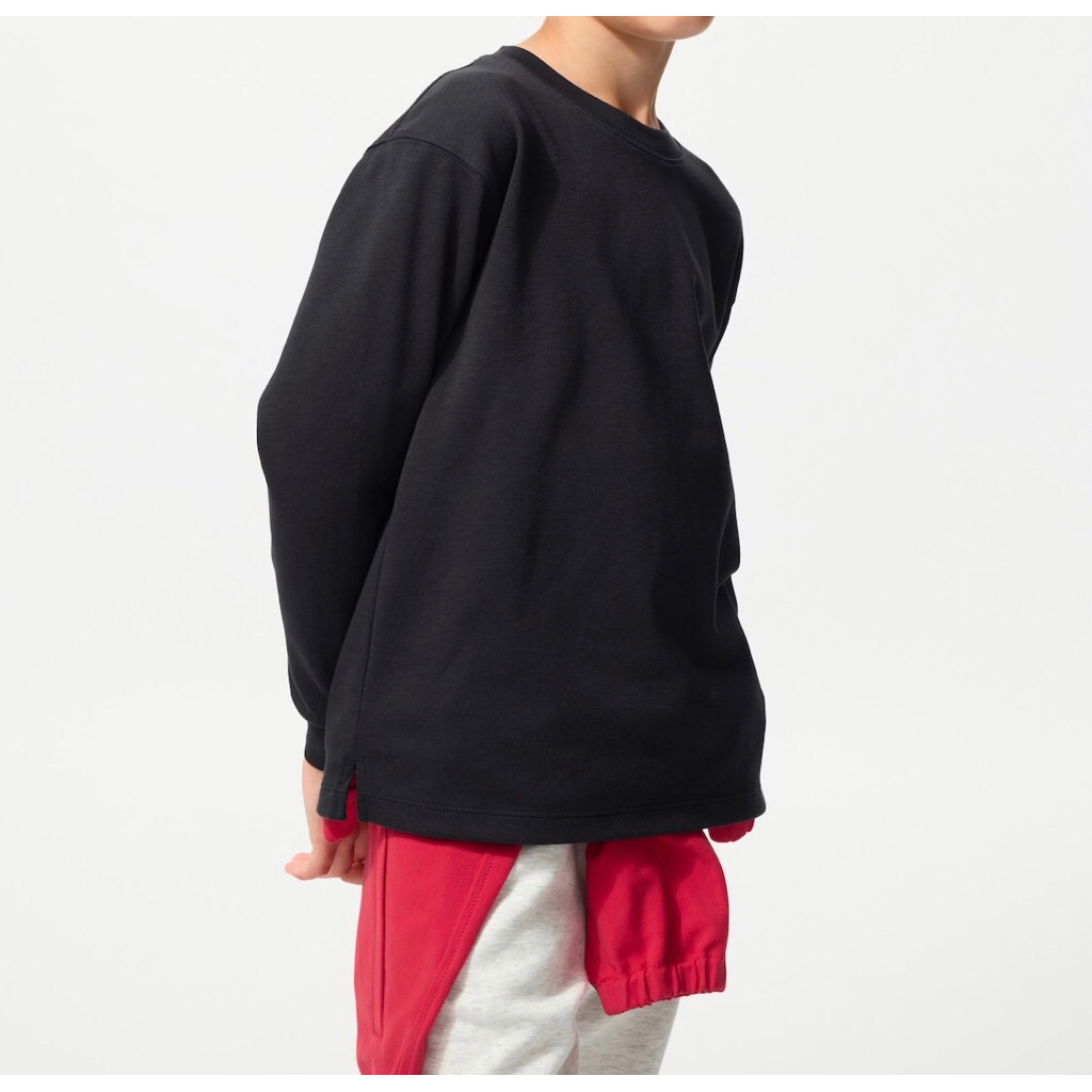 NEW Uniqlo KIDS Airism Cotton Crew Neck Long Sleeve