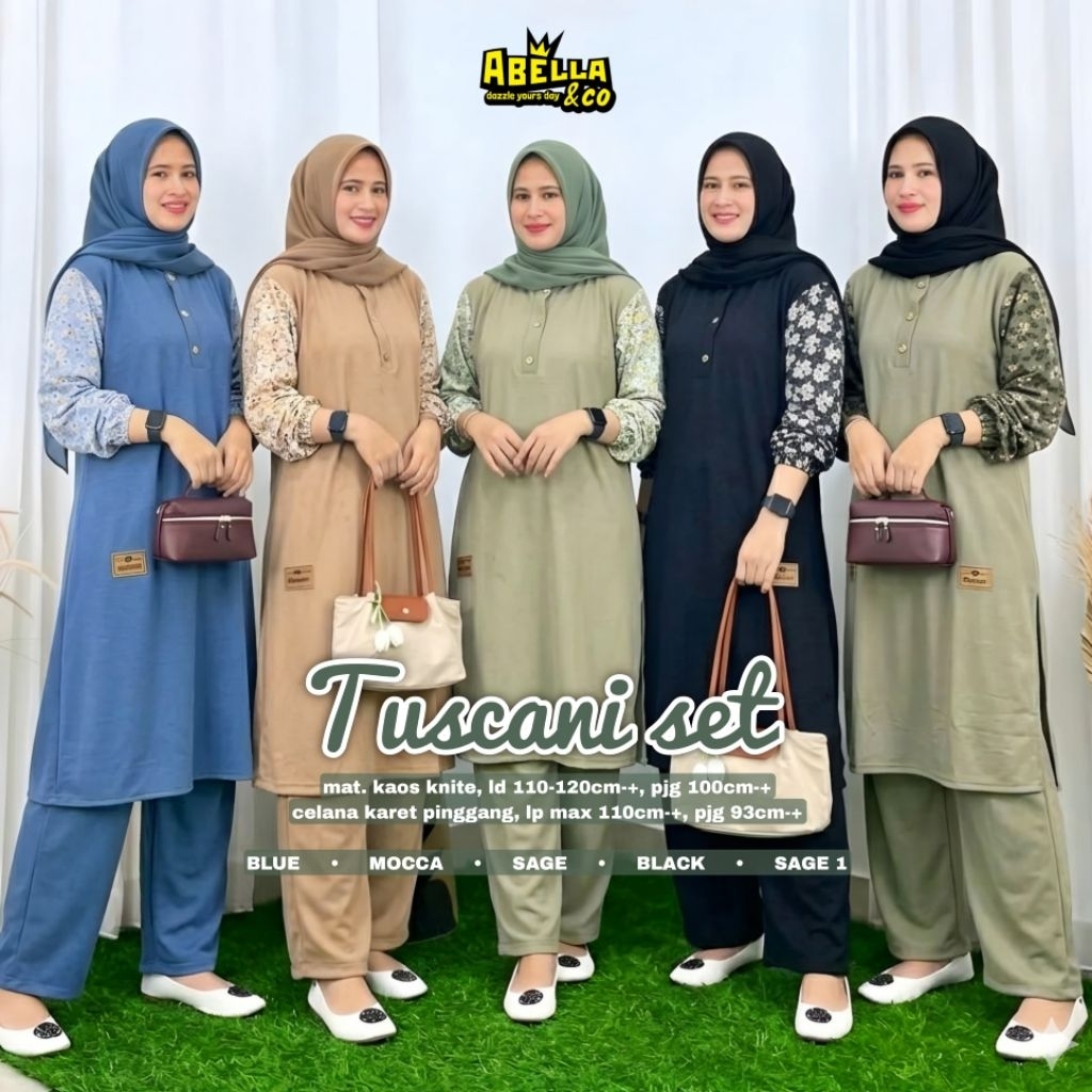 nufida tuscani one set murah ori w&w celana palazo big size blouse knit polos kulot palazo knit polo