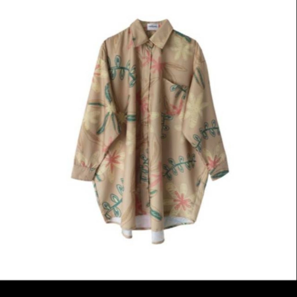 preloved 1x pakai. QORY pocket 2.NADJANI blouse kemeja tunik baju