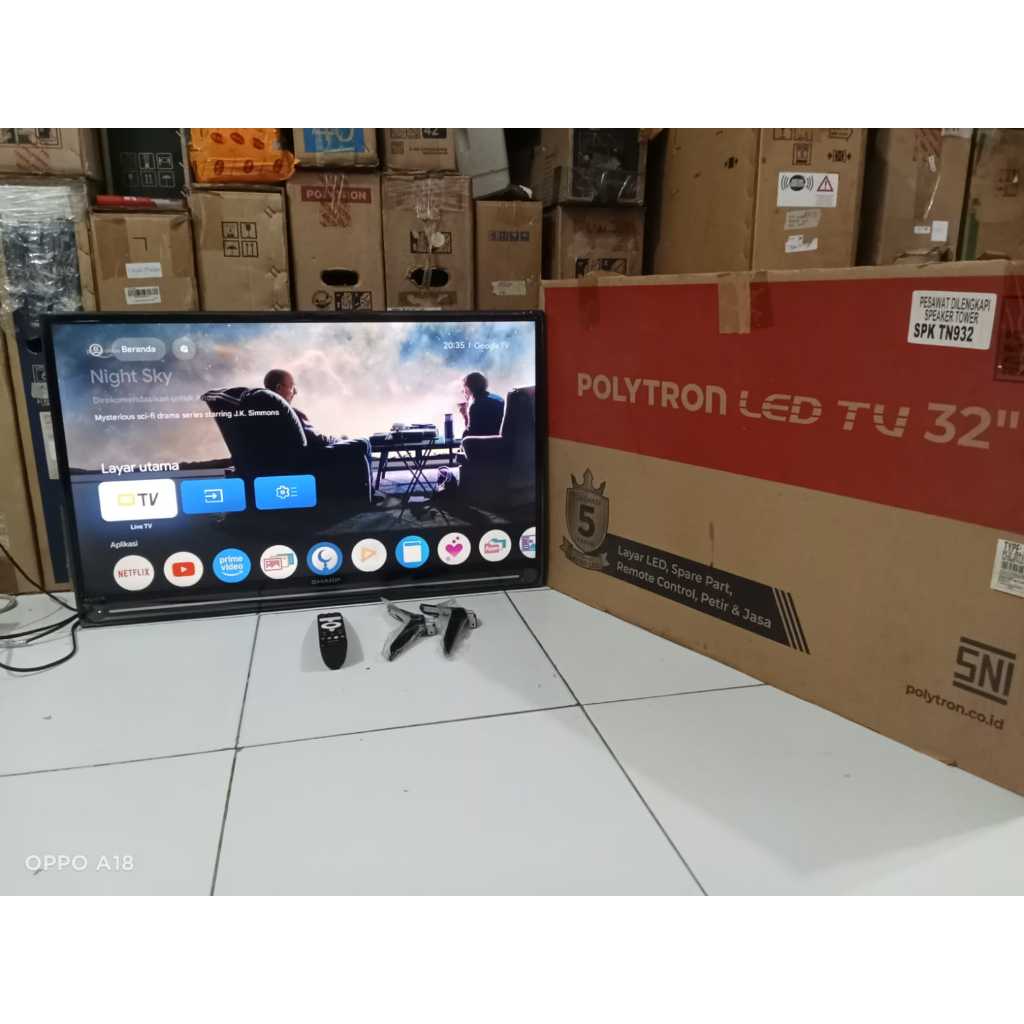GOOGLE TV LED SHARP 32 INC KONDISI BEKAS MASIH SEGEL (6578)