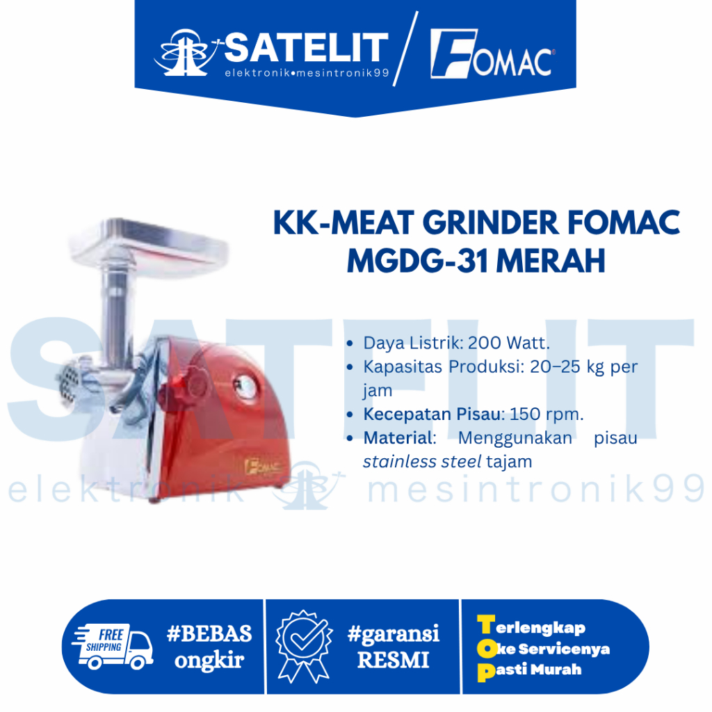 KK-MEAT GRINDER FOMAC MGDG-31 MERAH