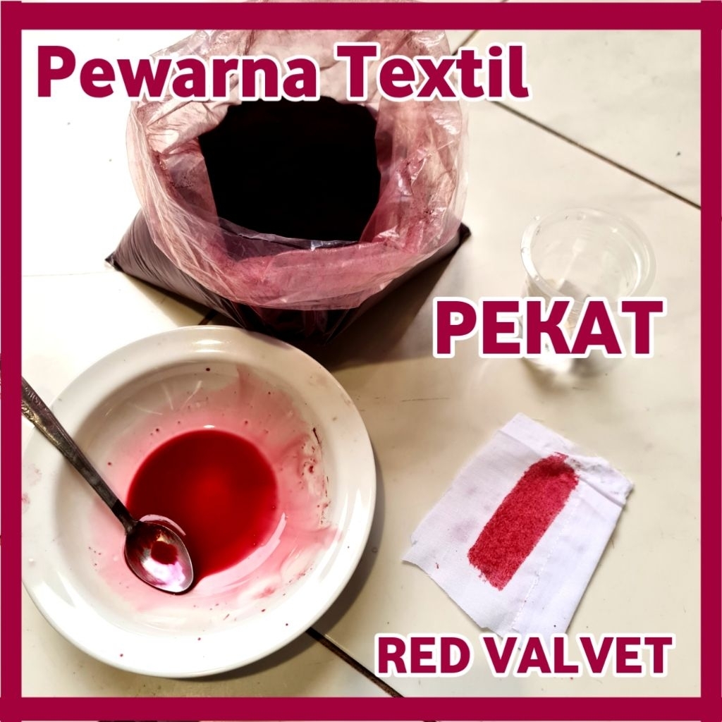Pewarna pakaian / Wantex kiloan Red Valvet 1kg
