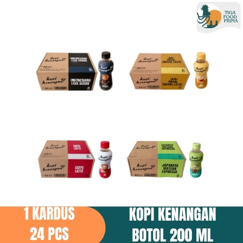 Kopi Kenangan Botol 1 Dus Isi 24 – Caffe Latte / Royal Cheese / Matcha / Indonesiano
