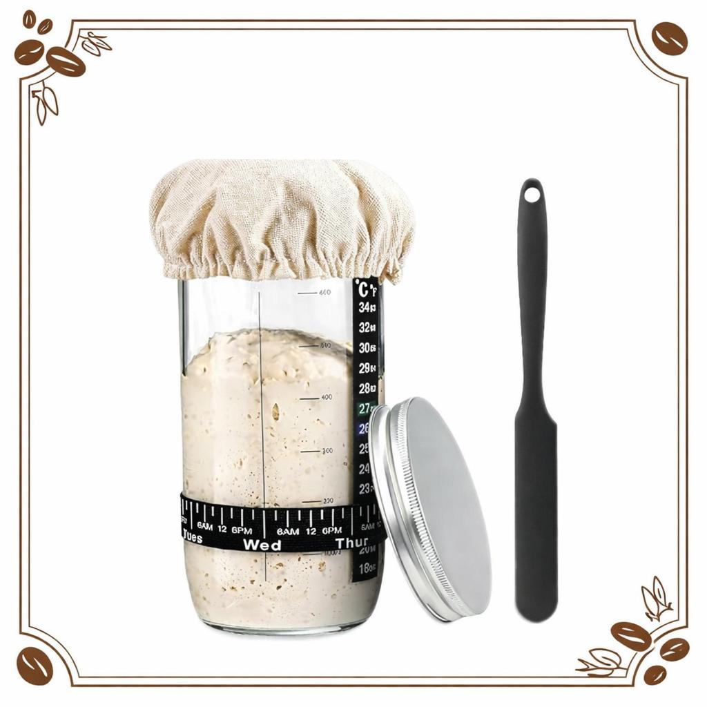 oples Fermentasi Ragi Sourdough | Sourdough Starter Fermentation Jar | Toples Kaca Kue Rumah | Sourd