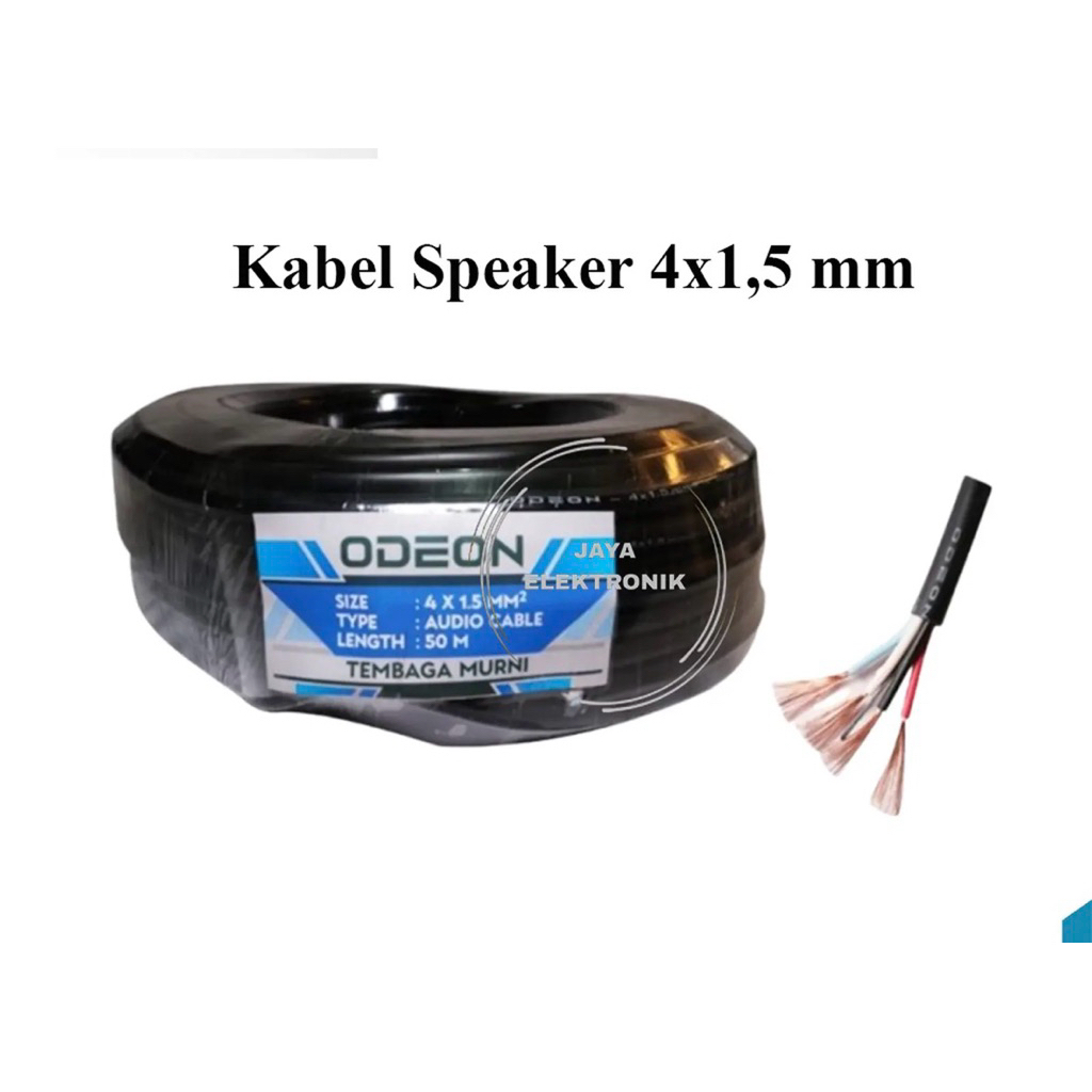 Kabel Premium speaker 4x1,5 mm2 Odeon per Meter