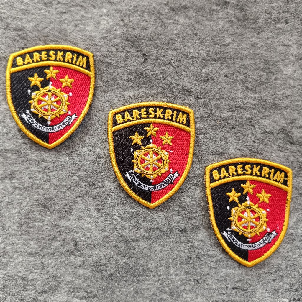 Bet PDL BARESKRIM Bordir Timbul / Bet PDL BARESKRIM POLRI / Bet PDL BARESKRIM / Bet BARESKRIM