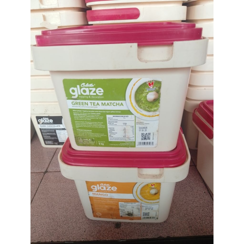 Box Umpan ,Toples, Ember Bekas Glaze Chocolate 5kg