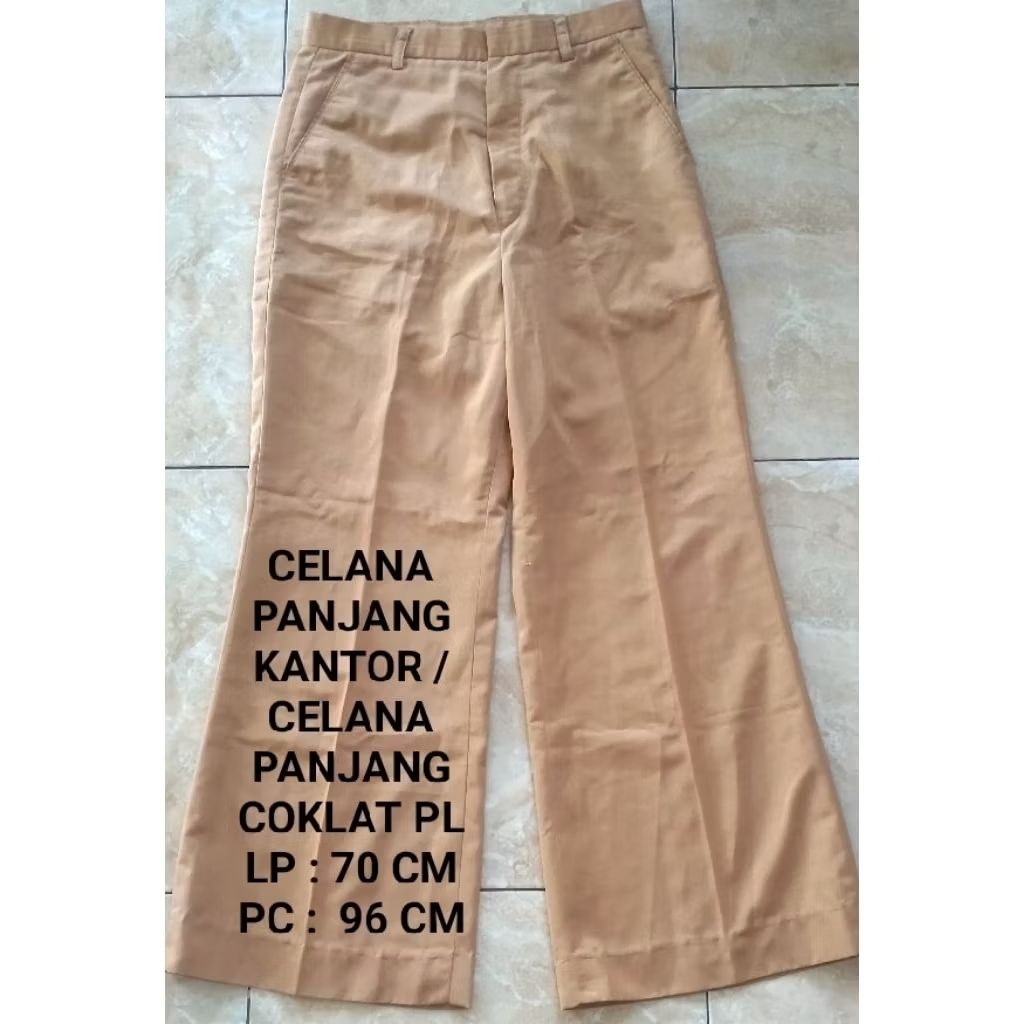 CELANA PANJANG PRIA PL / CELANA KERJA PL / CELANA KANTOR COKLAT/ CELANA KANTOR HITAM / CELANA KERJA 