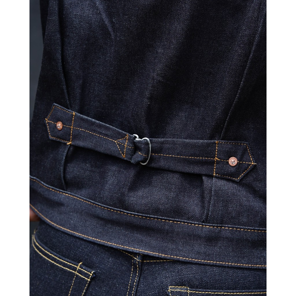 Big Promo Mihane Jeans - Jacket Pria Denim - Hardloom Type I Cinchback 14Oz Sanforized