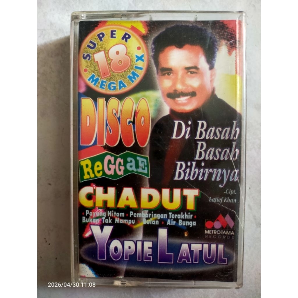 kaset pita jadul YOPIE LATUL "super mega mix 18 disco reggae"