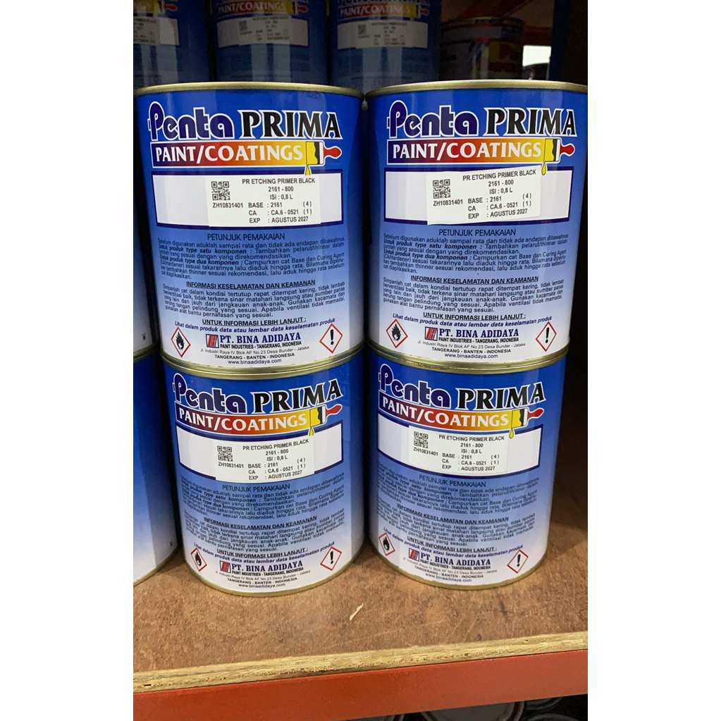 Penta Etching Primer 1KG Set / Cat Dasar Galvanis Stainless