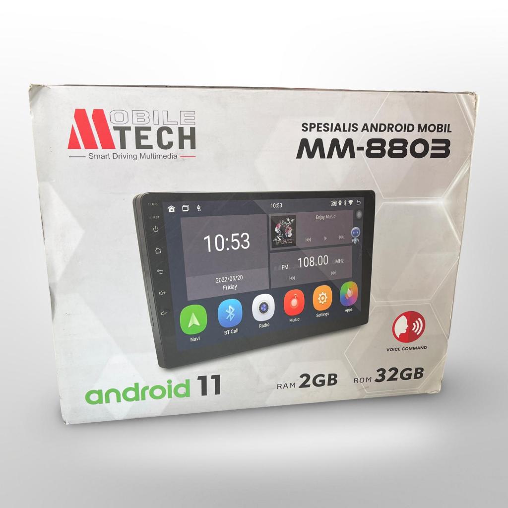 Head Unit Double Din Android Mobile Tech MTech MM-8803 BBE 9”