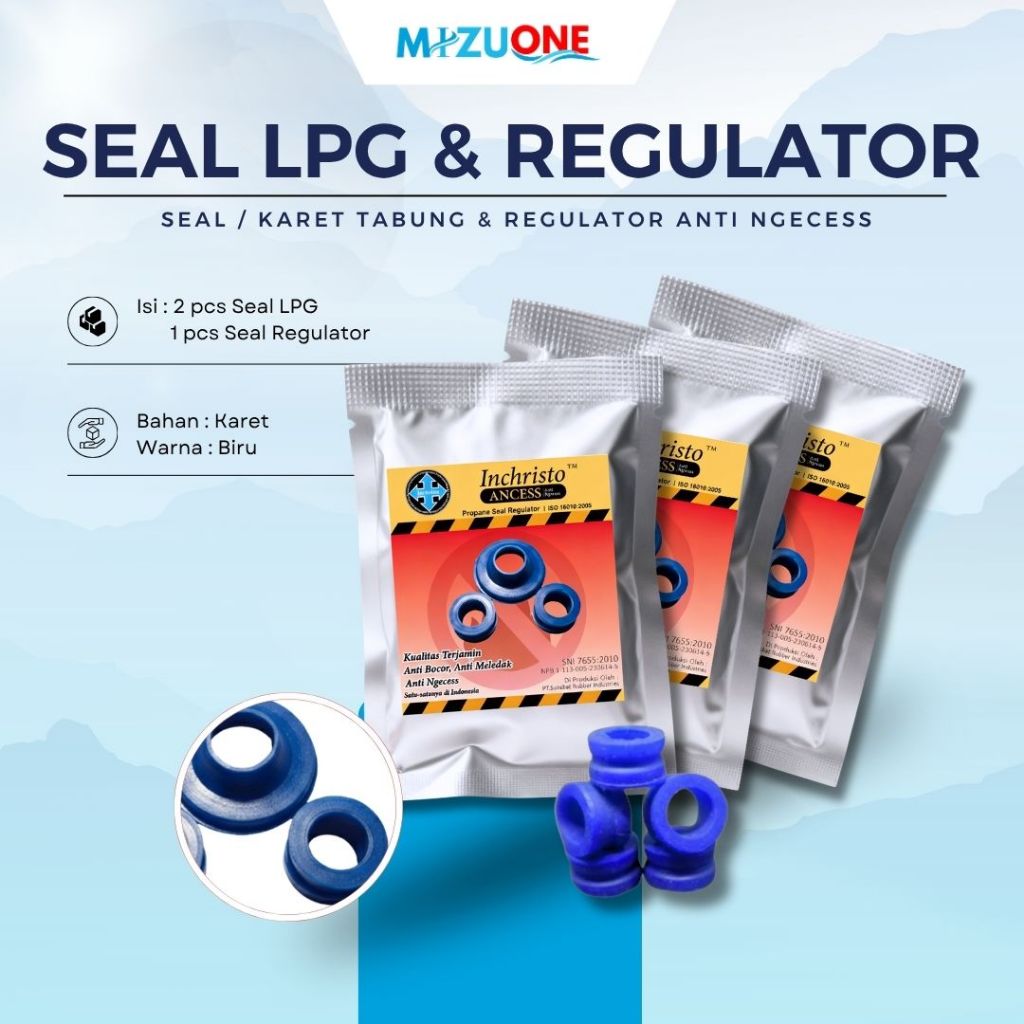 SEAL INCHRISTO | INCHRISTO KARET  SEAL REGULATOR DAN SEAL TABUNG| KARET PENGAMAN REGULATOR DAN TABUN