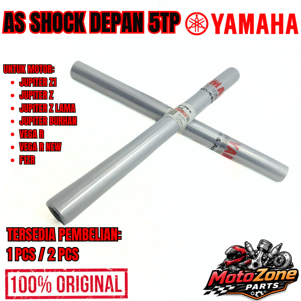 AS SHOCK DEPAN-5TP ASLI ORIGINAL YAMAHA BURHAN/JUPITER Z LAMA/BURHAN/VEGA R LAMA ORIGINAL 100% YGP .