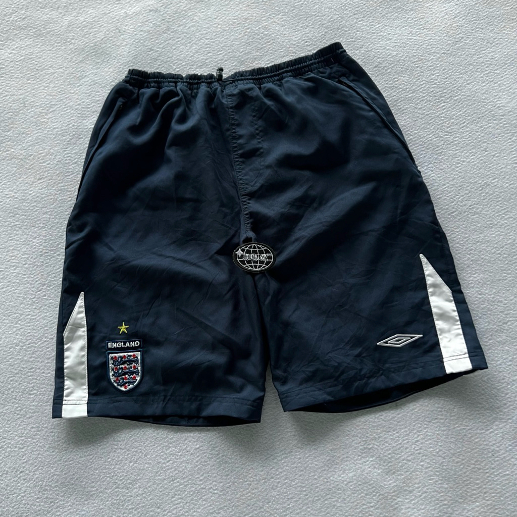 Vintage 00s UMBRO England Windbreaker Short Pants
