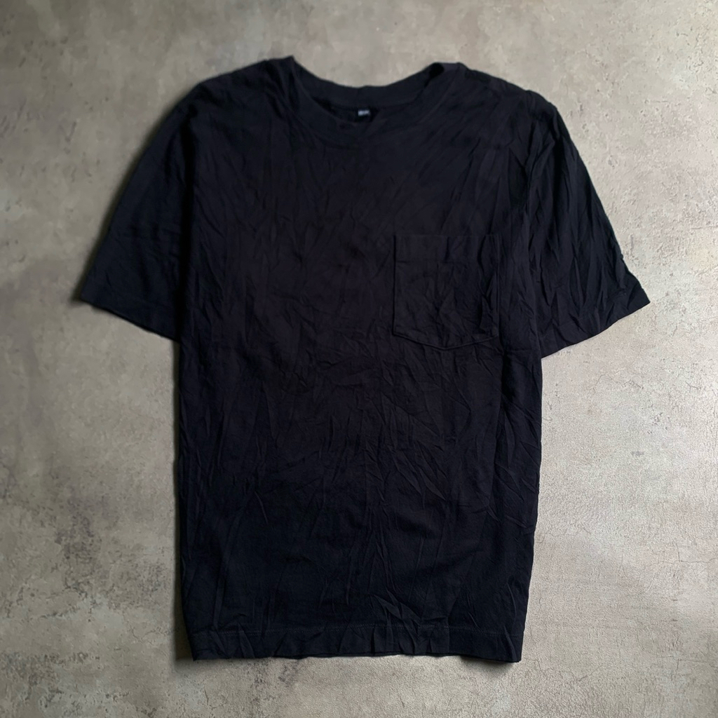 T-shirt Uniqlo Pocket Oversize Black