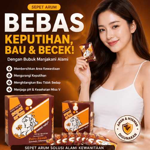 Sepet Arum isi 100 Sachet Bubuk Cebok Obat Keputihan Perapat Vagina Pembersih Kewanitaan