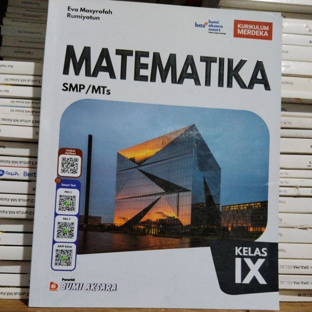 buku bekas bumi aksara smp kelas 9 matematika