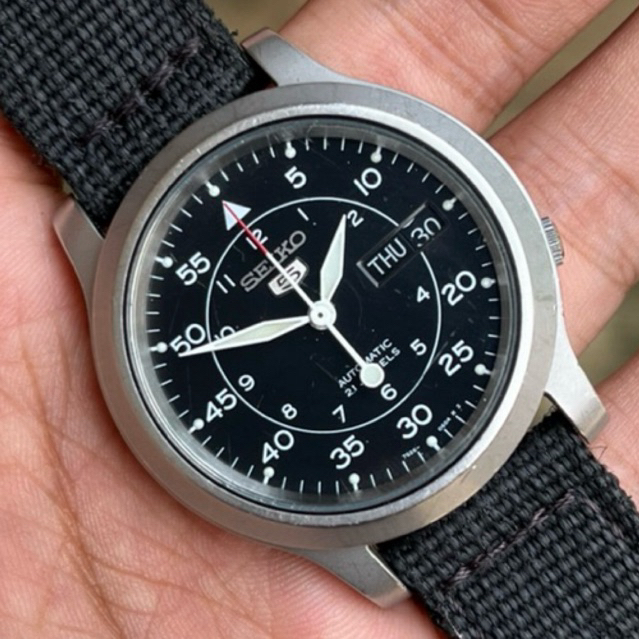 SEIKO SNK809K2 MILITARY BLACK