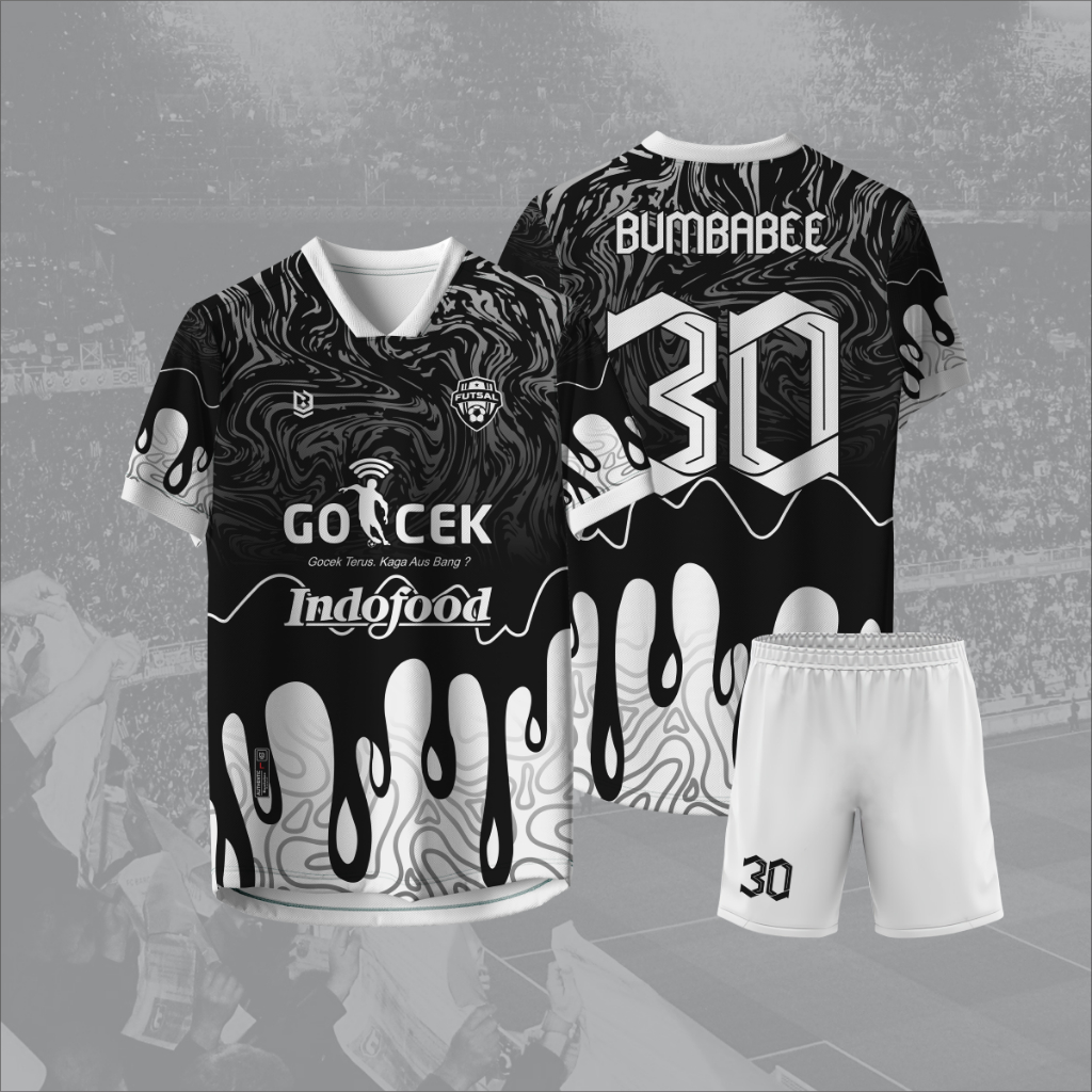 Jersey Futsal Bola Full Printing Team Custom Bisa Satuan Free Desan Bisa 2xl 3xl 4xl 5xl