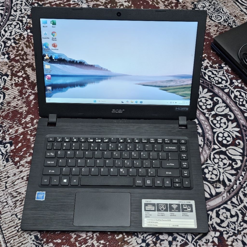 Laptop Acer Aspire 3 A314 Intel Celeron N4120 RAM 8GB SSD 256GB Masih bagus dan masih segel
