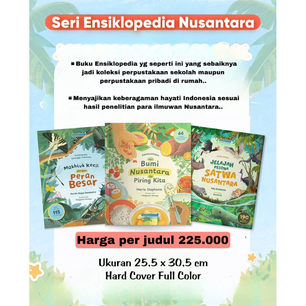 Seri Ensiklopedia Nusantara Dari Bumi Nusantara Ke Piring Kita Ensiklopedia  Serangga Pesona Satwa N