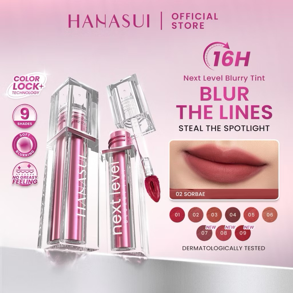 Hanasui Next Level Blurry Tint / Hanasui blurry tint / hanasui next level lip tint