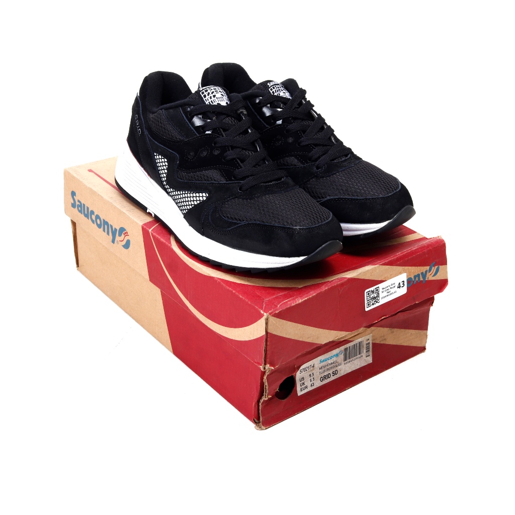 (FTBX) Sepatu Sneakers Saucony Grid 8000 Black