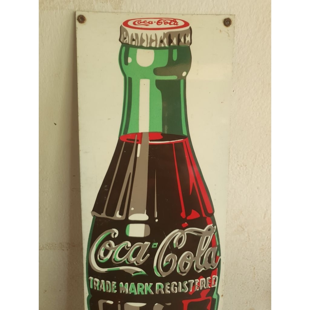 iklan botol coca cola enamel