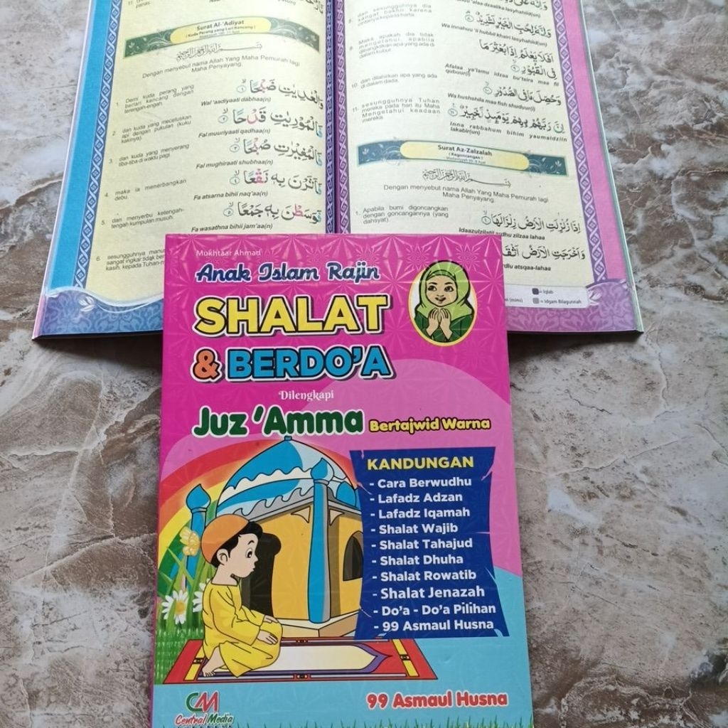 Anak Islam Rajin Sholat dan Berdoa dilengkapi Jus Amma Tajwid warna