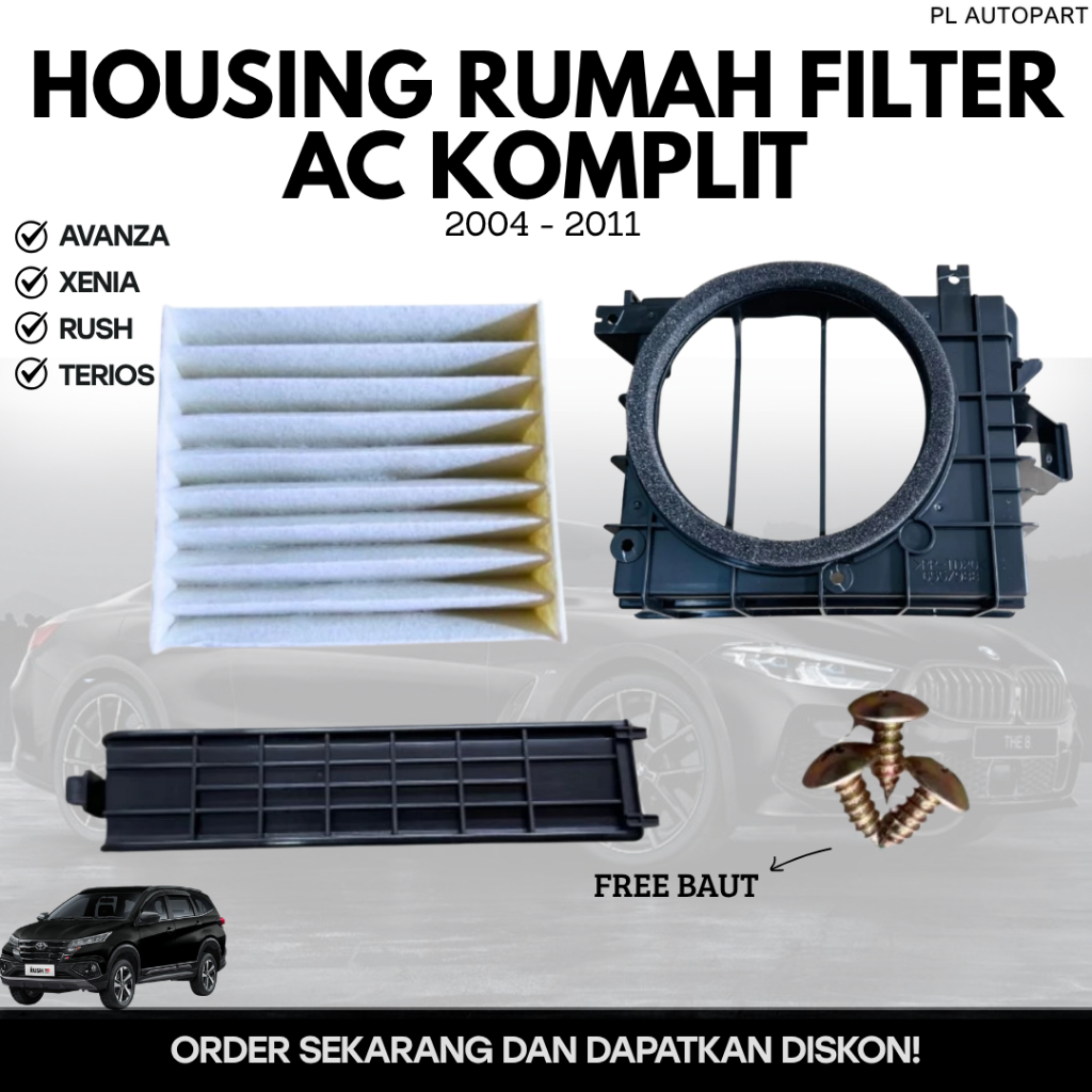 HOUSING RUMAH FILTER AC KOMPLIT AVANZA XENIA RUSH TERIOS 2004 - 2011