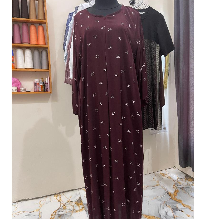 JASA JAHIT Daster Panjang lengan panjang Bahan Rayon