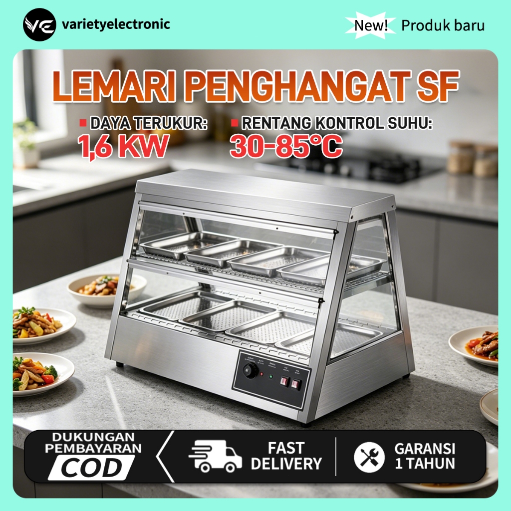 Mesin Penghangat Makanan / Showcase Warmer SF-Lemari Penghangat