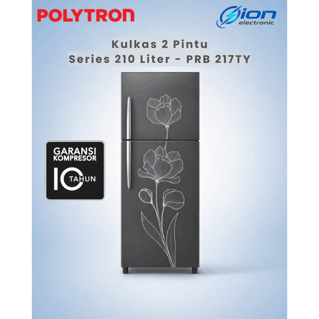 Polytron Kulkas 2 Pintu 165 Liter PRB 217TY / PRB-217TY / PRB217TY