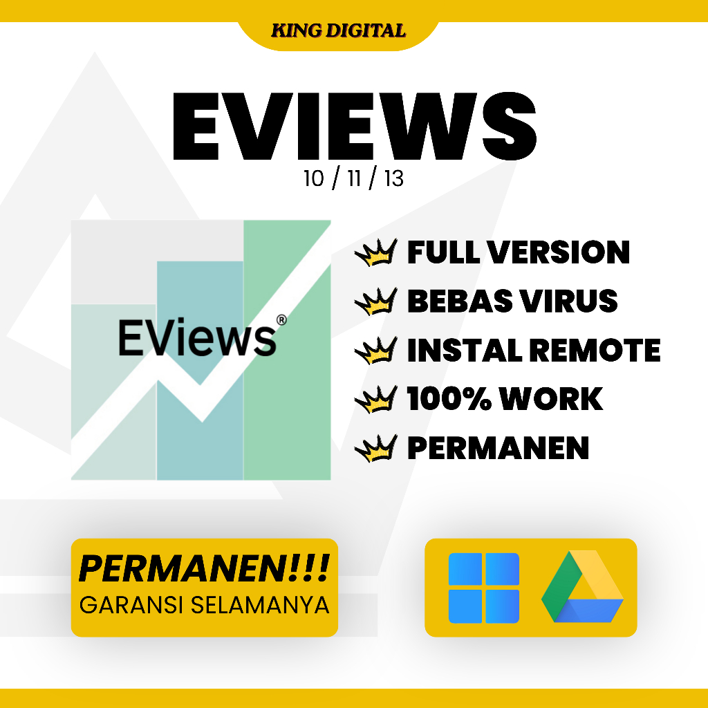 Eviews Full Version Original Lifetime + Panduan Instalasi (WIN)