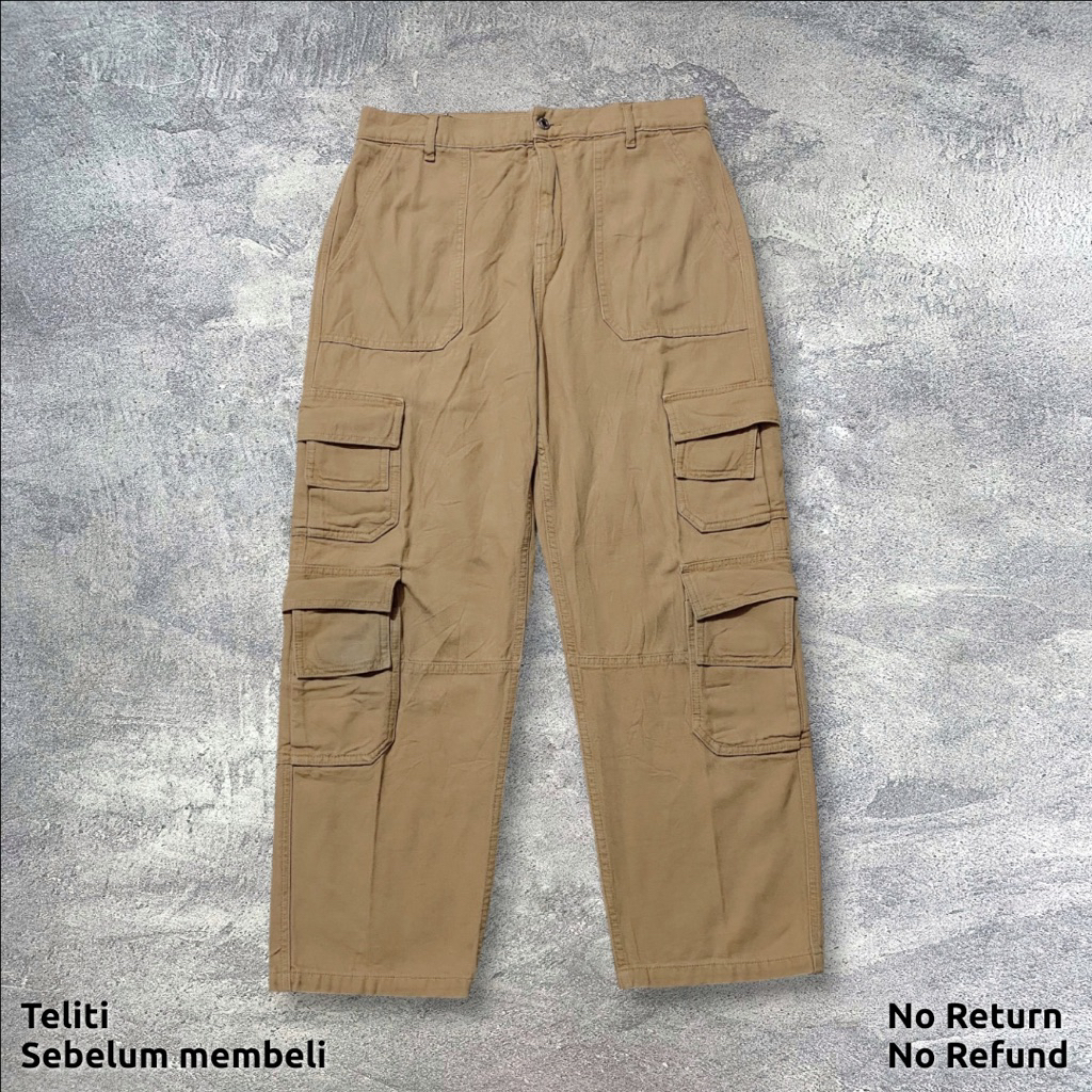 Celana Cargo Zara Multipocket - Canvas Seperti Carhartt