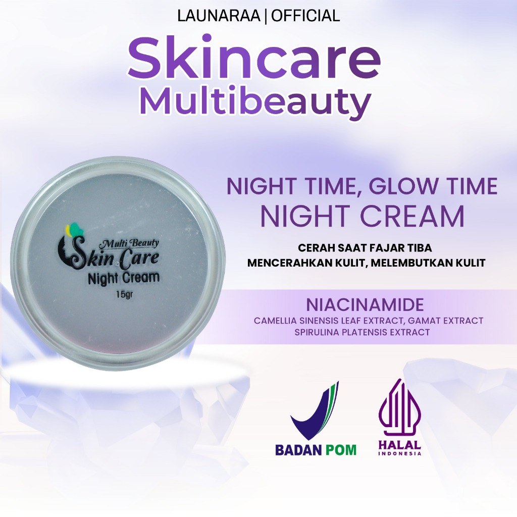 Night Cream Multibeauty Skincare Multibeauty Night Cream Niacinamide Multi Beauty Night Cream 15gr