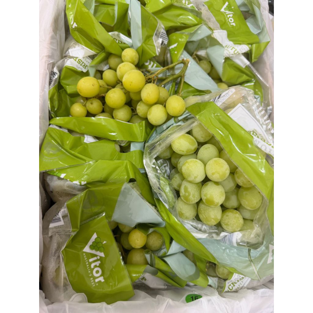 Anggur Hijau Autum Maniss Tanpa biji 1Kg