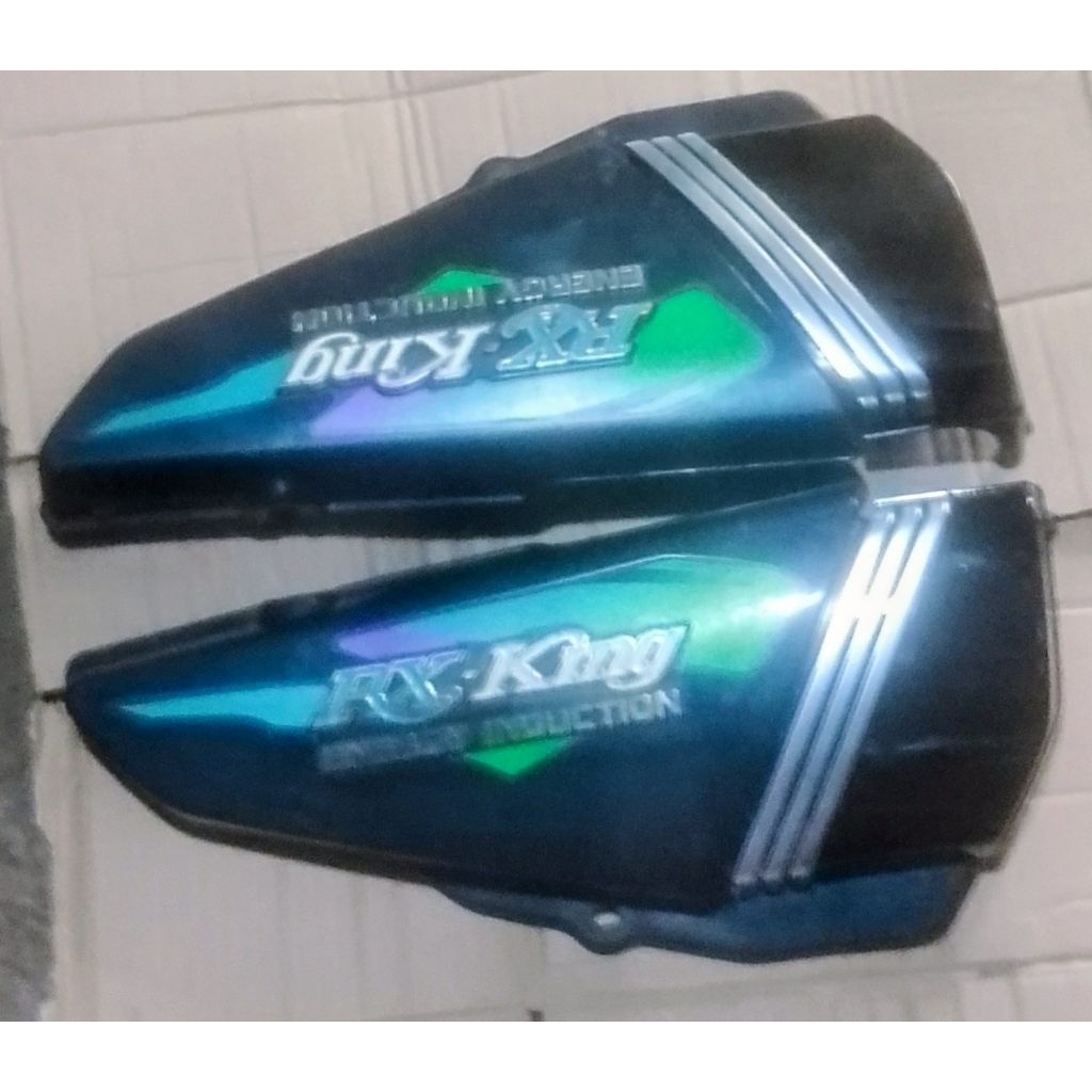 Cover Box Tepongan Accu Aki RX King master 1set  hijau Original Second Copotan