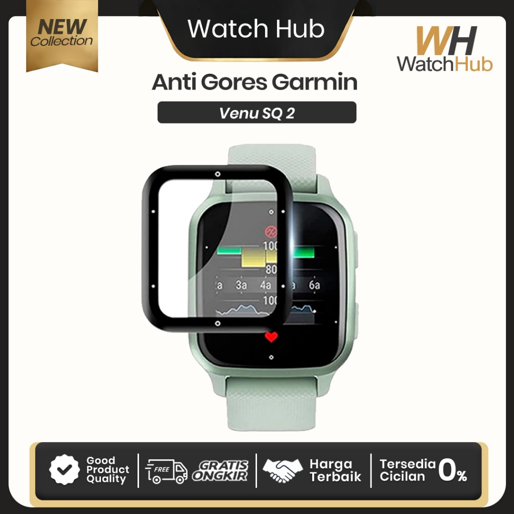 Screen Protector Anti Gores Garmin Venu SQ 2 Watch Film Anti Gores Venu SQ 2