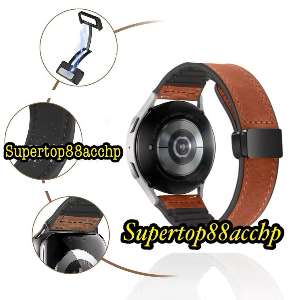 Strap Silicone Tali Magnetic Kulit Smartwatch Supercalla Onyx/Supercalla Explorer/Supercalla Lumi X