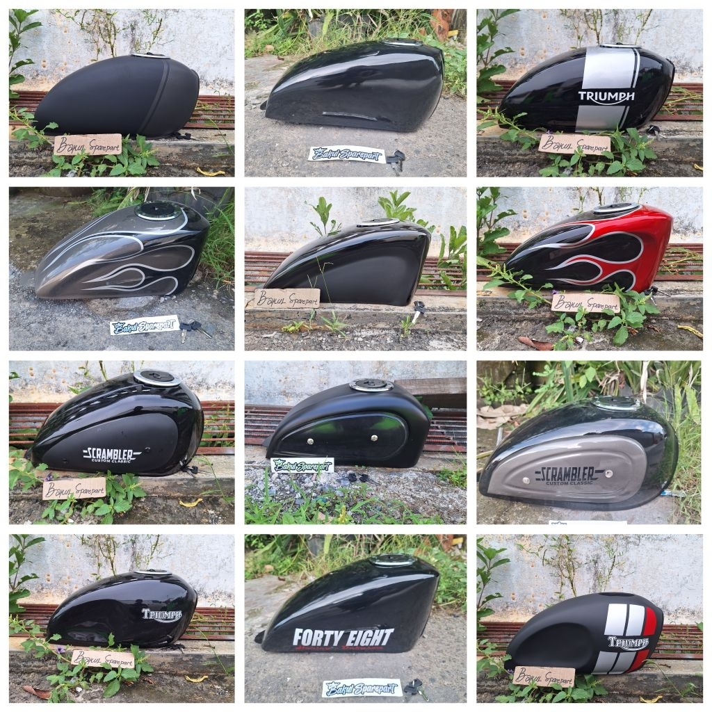 Tangki Custom Tangki Japstyle Tangki Motor Custom Japstyle Tiger Megapro Cb Gl Scorpio Byson Thunder