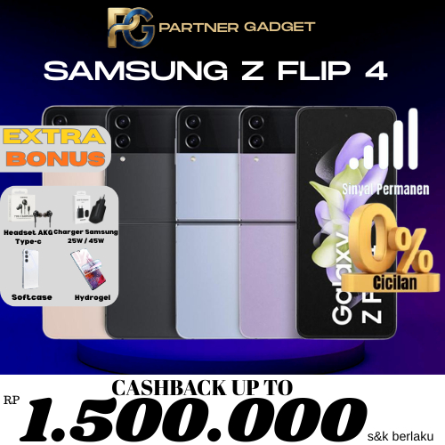SAMSUNG GALAXY Z FLIP 4 128GB/256GB RESMI SEIN