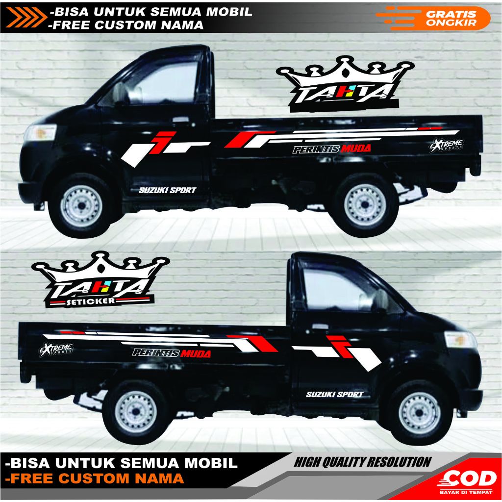Stiker Cutting Mobil Pickup Apv Stiker Apv Stiker Pick Up Suzuki Apv Terbaru