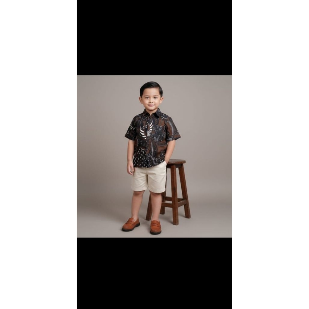 hem batik anak laki-laki,baju atasan laki-laki