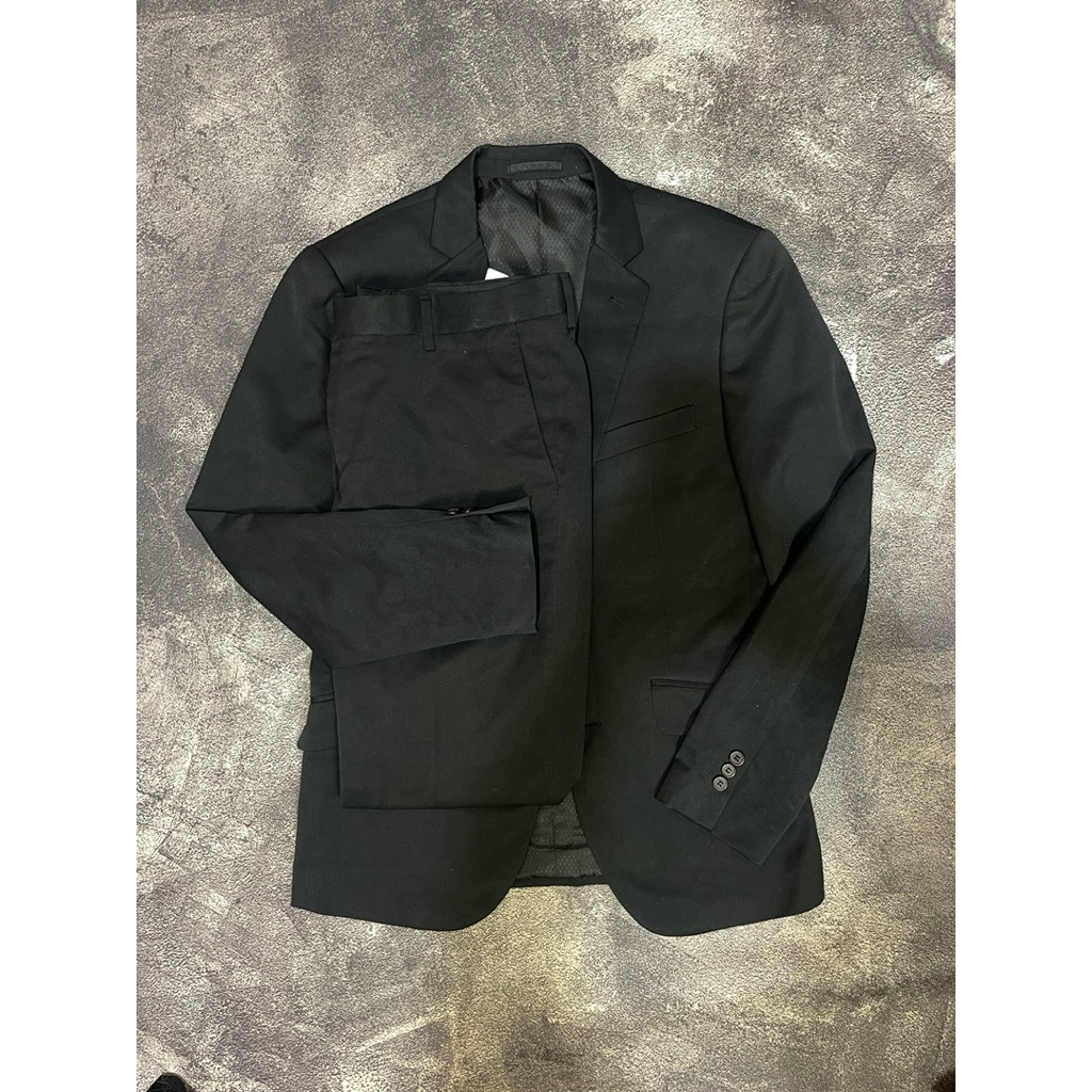 g2000 stelan jas pria hitam m