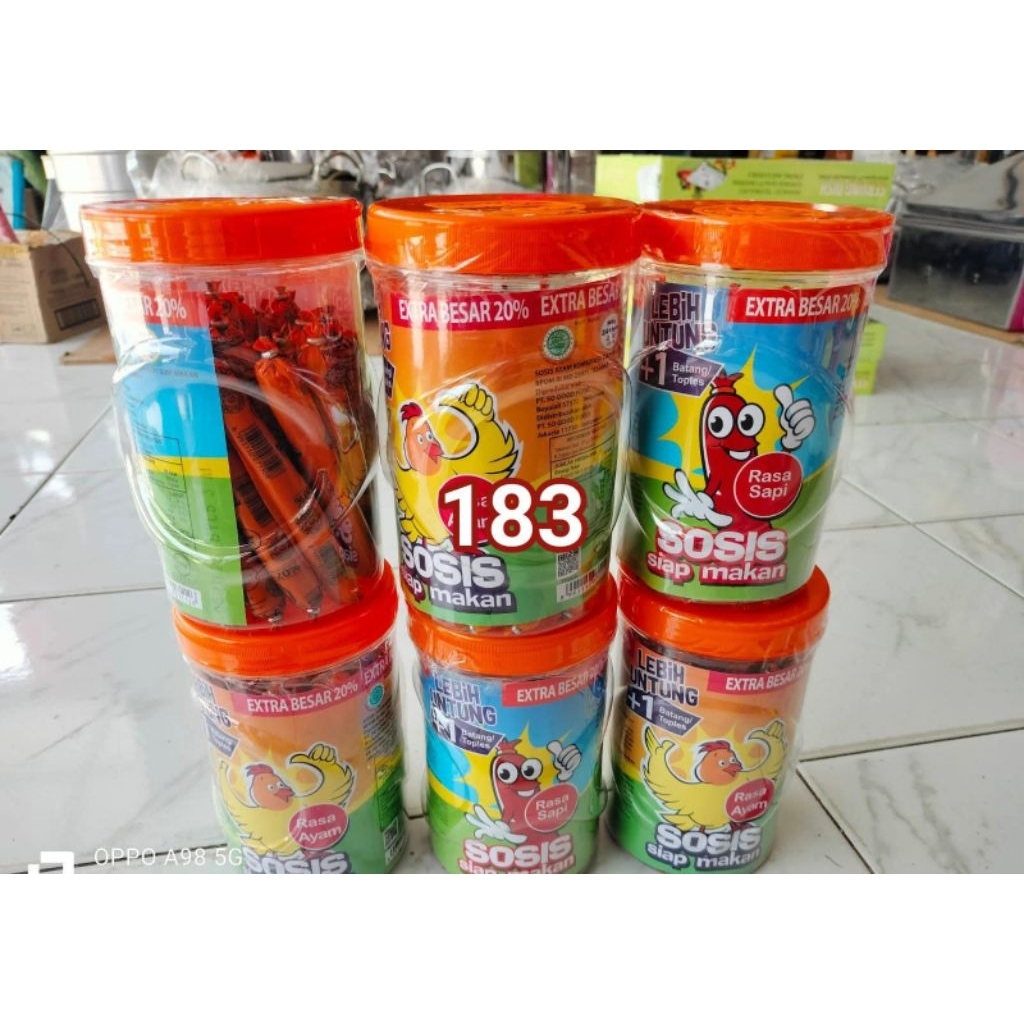 Sosis So Nice Toples Siap Makan - Rasa Sapi Ayam, Pedas, Otak-Otak