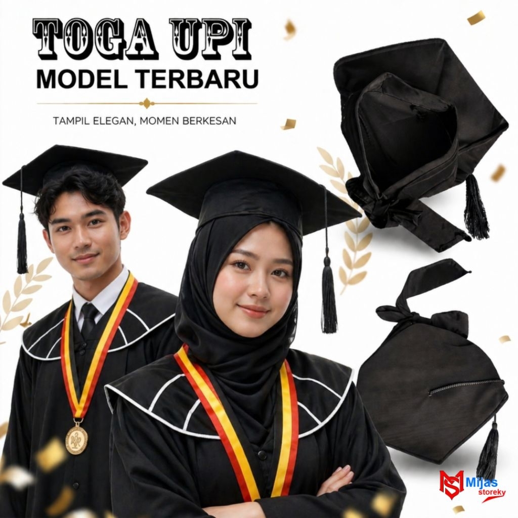TOPI TOGA UPI/TOPI TOGA WISUDA/topi toga upi/TOPI WISUDA/PERLENGKAPAN WISUDA