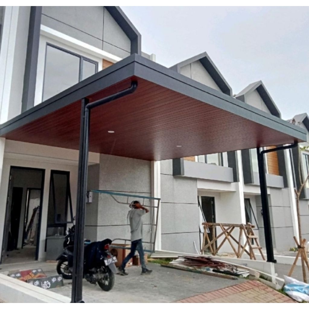 Kanopi Plafon Pvc Rangka Baja Ringan Minimalis